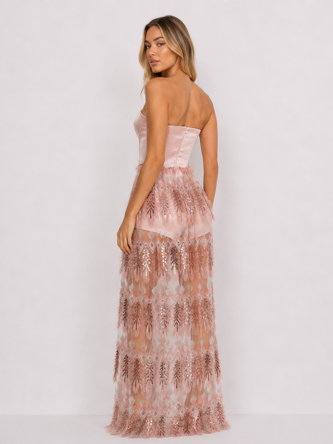SILENCE METEOR DRESS ROSA