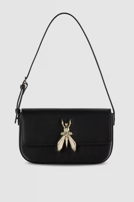 Borsa a spalla in pelle con tracolla Patrizia Pepe