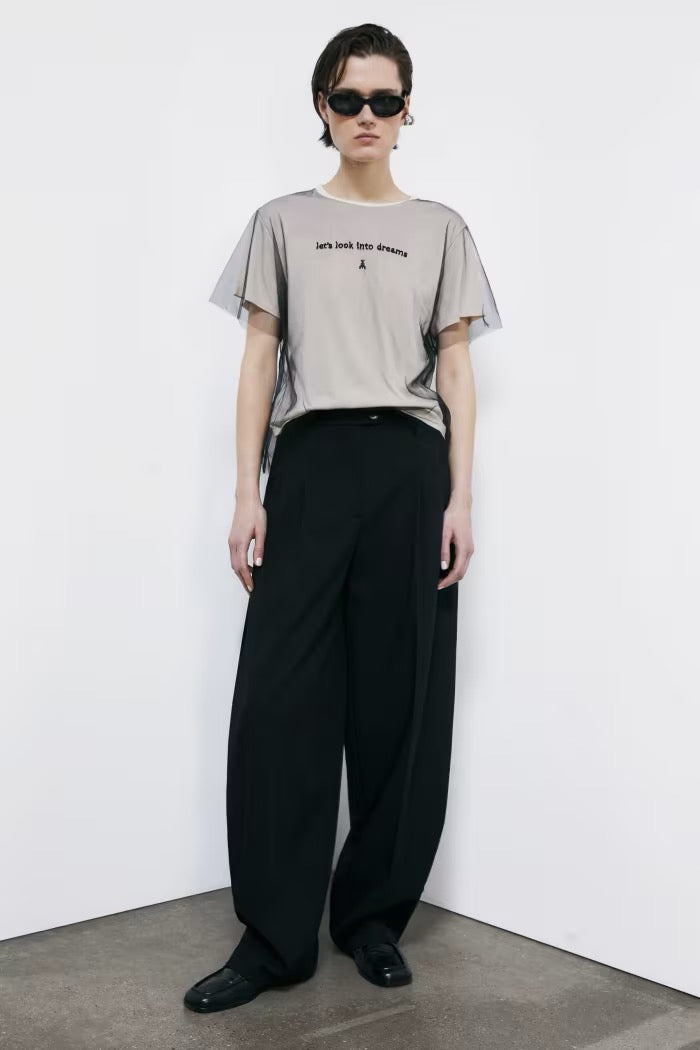 T-shirt statement double layer Patrizia Pepe