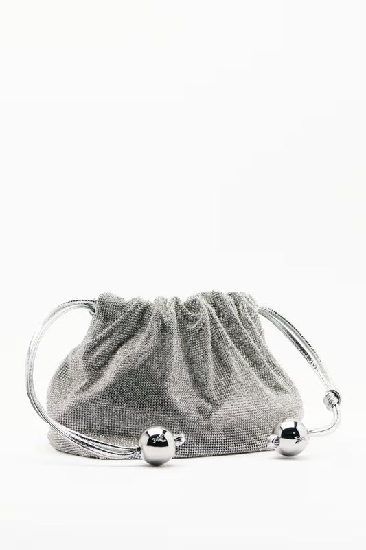 Bubble Clutch piccola con strass Patrizia Pepe