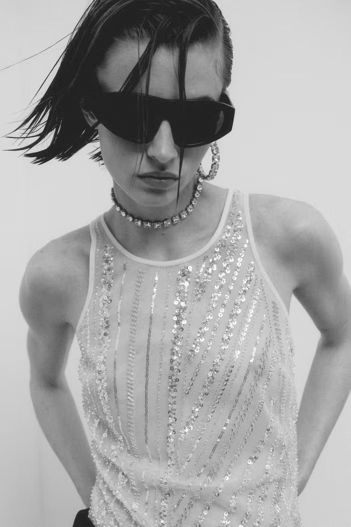 Top in tulle ricamato Patrizia Pepe