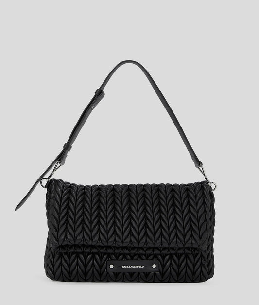 BORSA A SPALLA GRANDE K/WEAVE KARL LAGERFELD