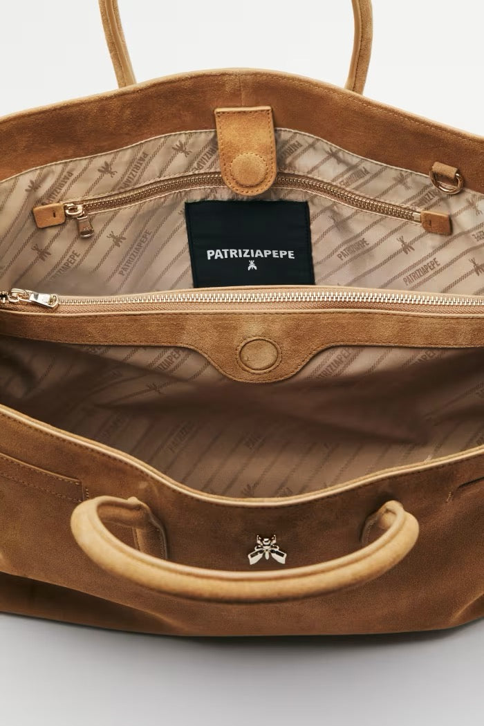 New Business borsa grande in suede