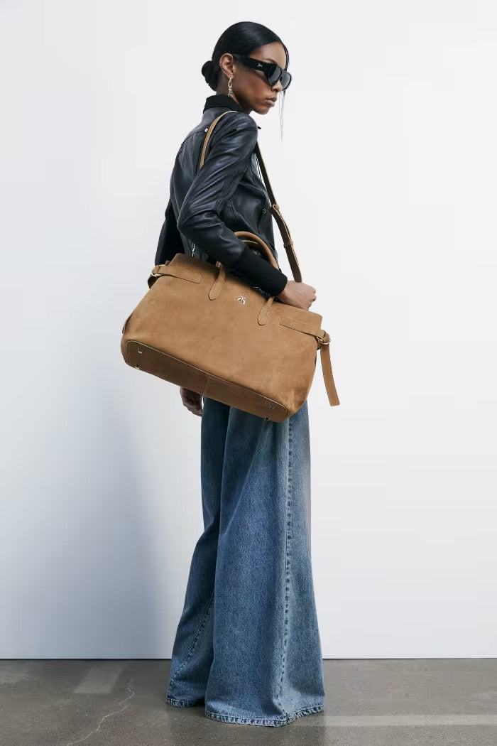 New Business borsa grande in suede