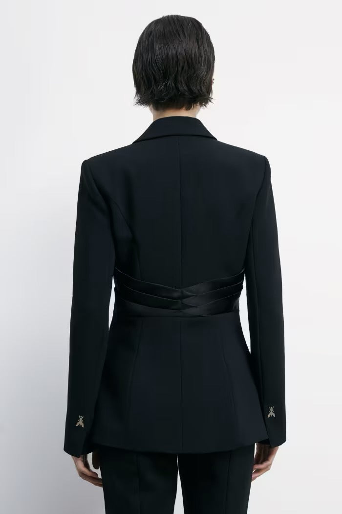 Blazer con drappeggio patrizia pepe