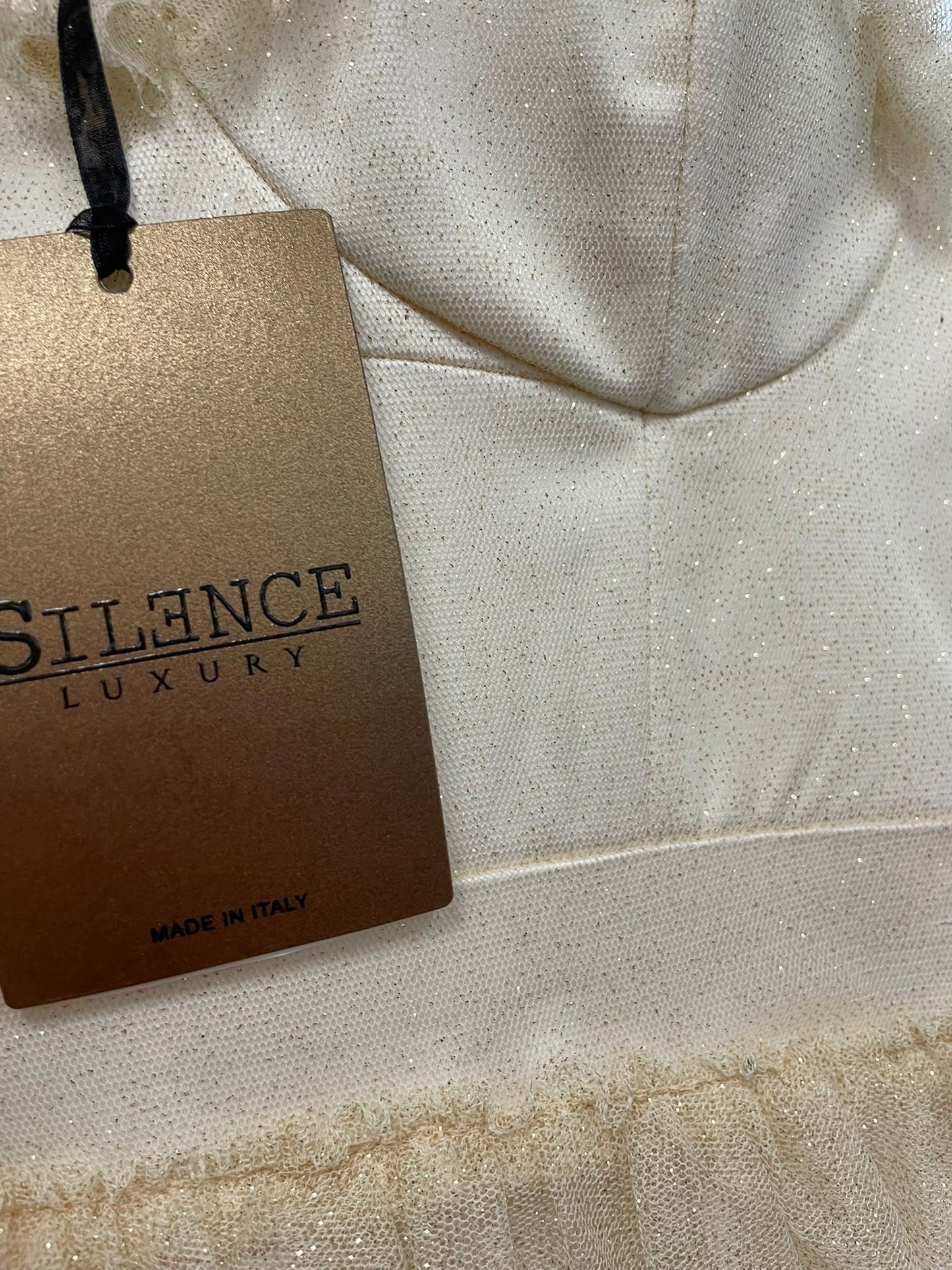 SILENCE Limited abito tulle balze