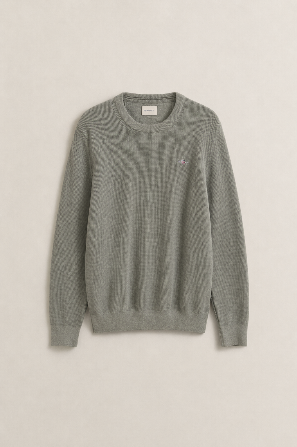 Maglia girocollo in cotone testurizzato Gant