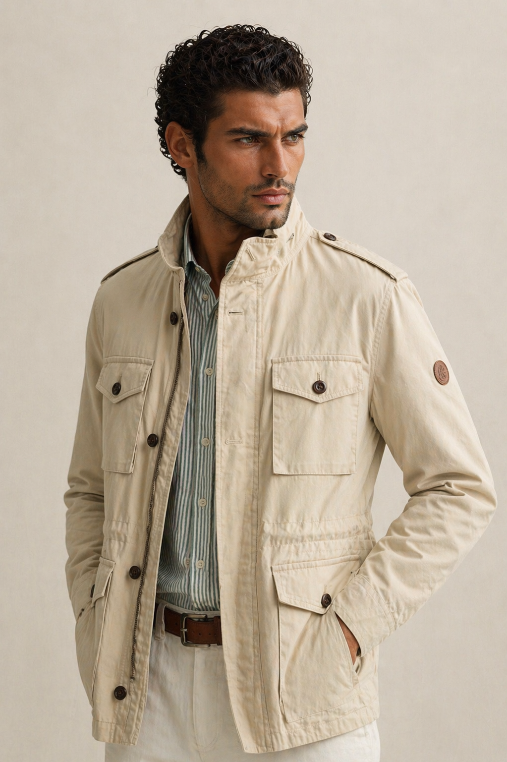 Giacca in cotone con quattro tasche Gant
