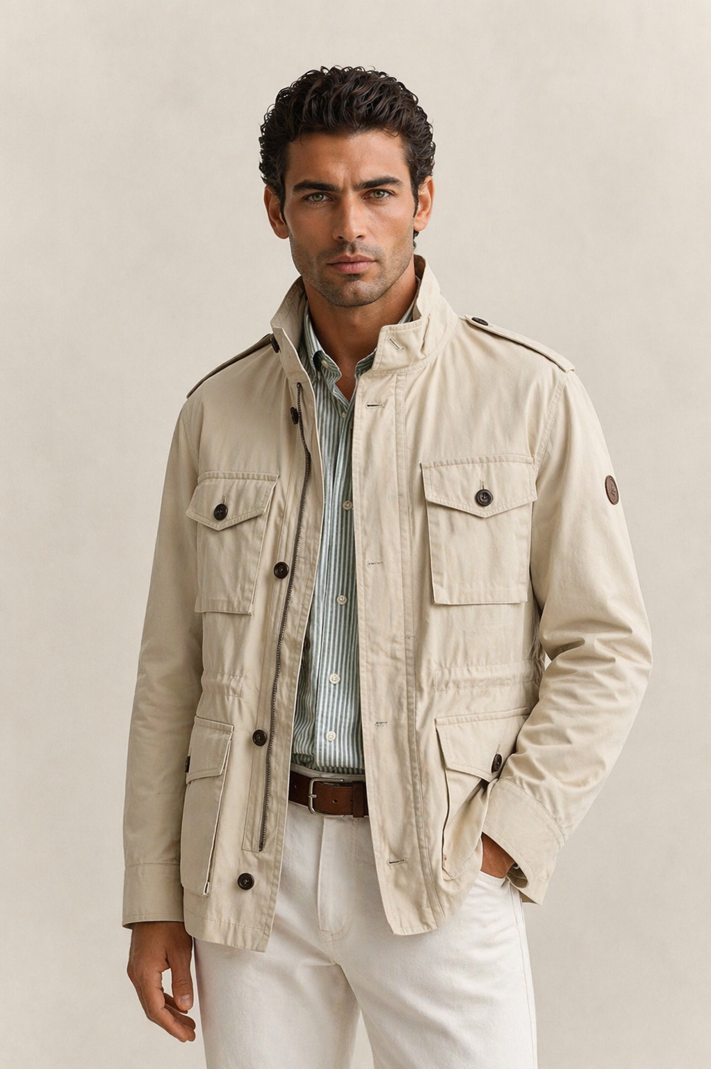 Giacca in cotone con quattro tasche Gant