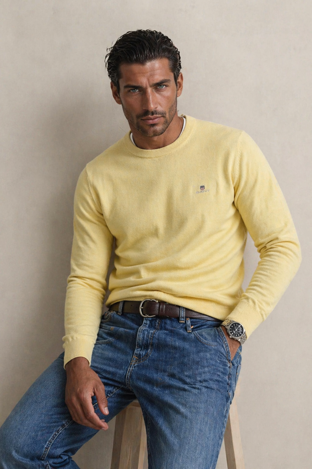 Maglia girocollo in cotone Gant