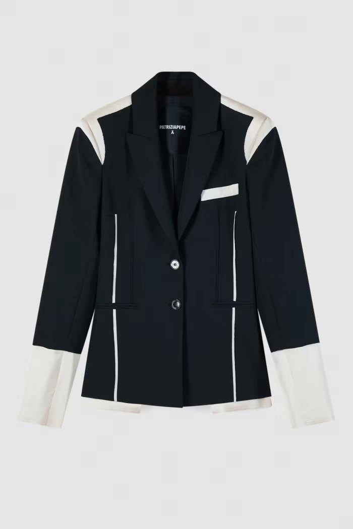 Blazer slim color block Patrizia Pepe