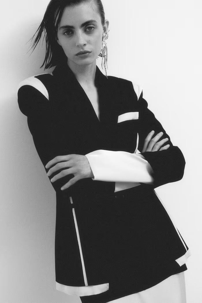Blazer slim color block Patrizia Pepe