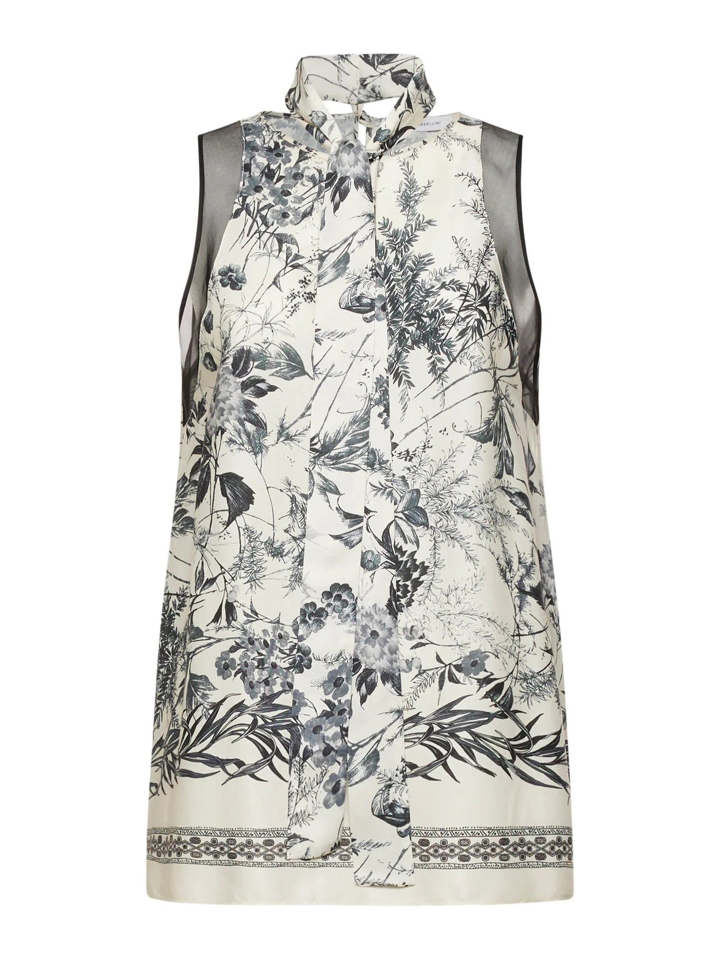 TOP IN STAMPA FLOWER INK SIMONA CORSELLINI