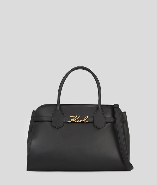 K/SIGNATURE BORSA CON MANICO SUPERIORE KARL LAGERFELD