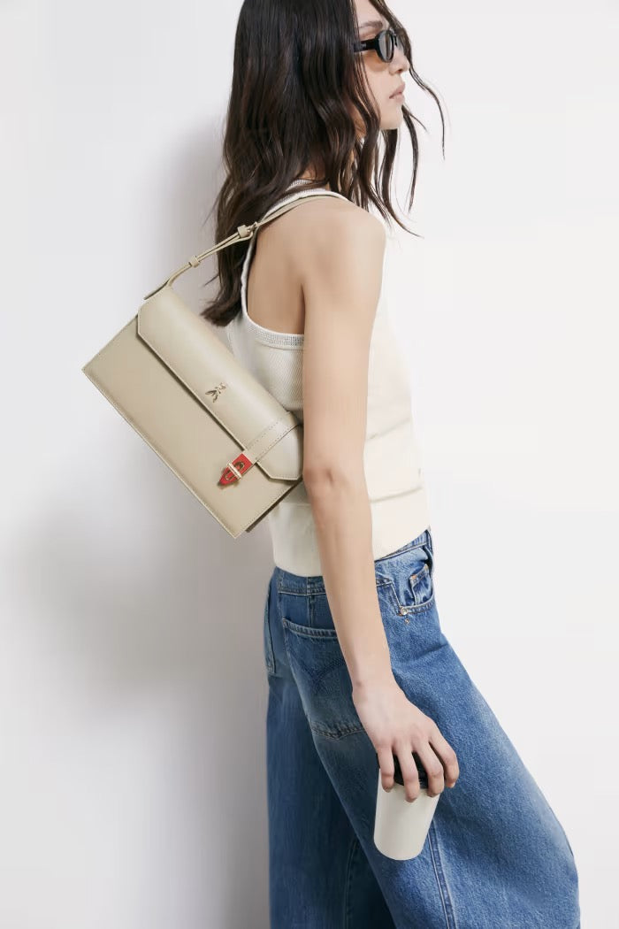 Borsa rigida orizzontale Modern Utility in pelle Patrizia Pepe