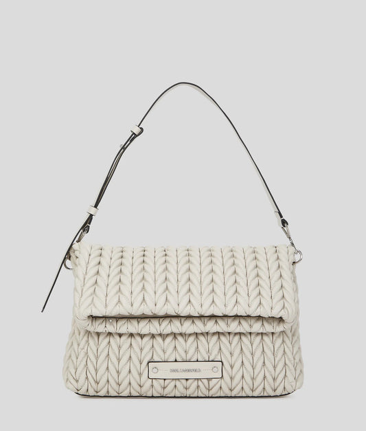 BORSA A SPALLA GRANDE K/WEAVE KARL LAGERFELD