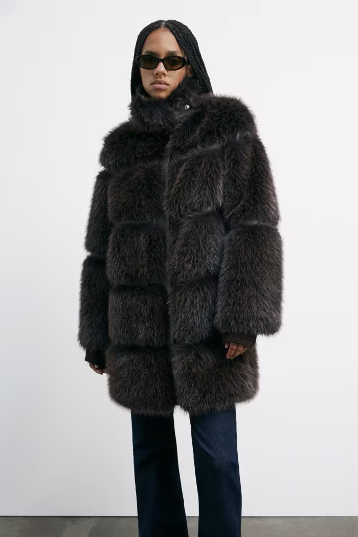 Giubbotto fluffy midi