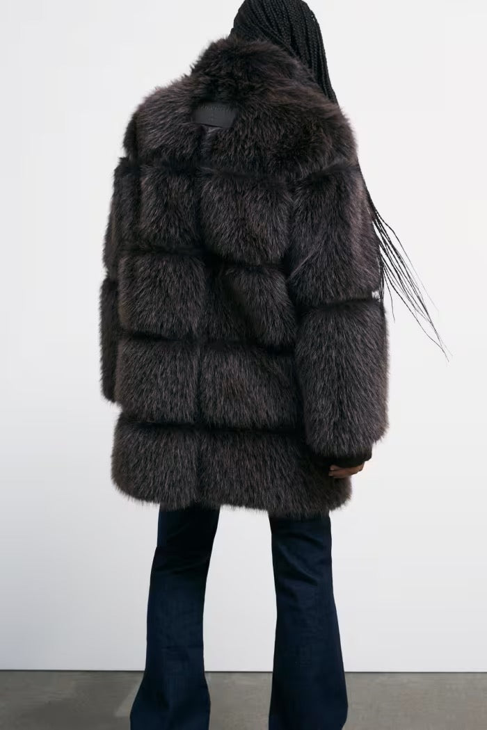 Giubbotto fluffy midi