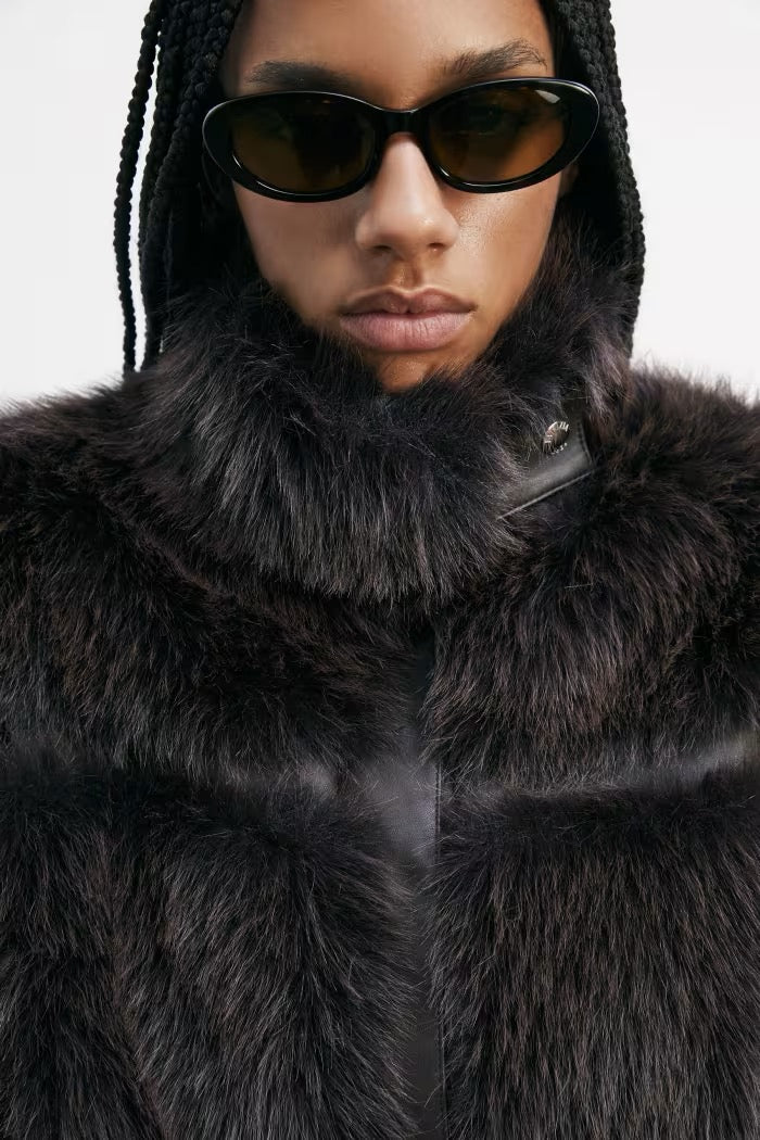 Giubbotto fluffy midi