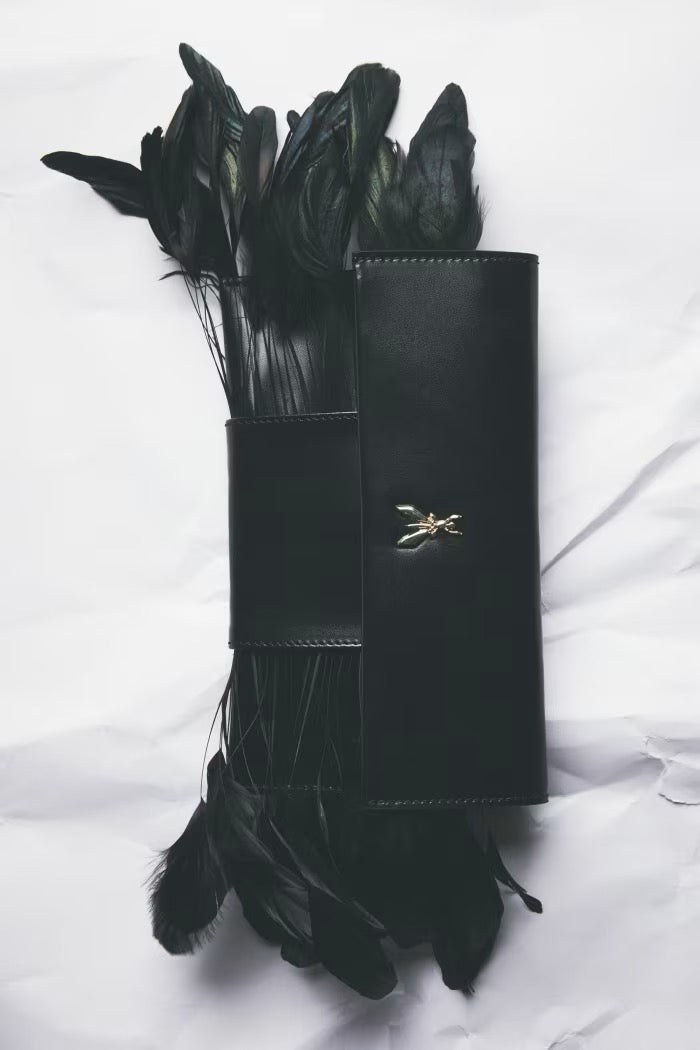 Pochette Piume in pelle Patrizia Pepe