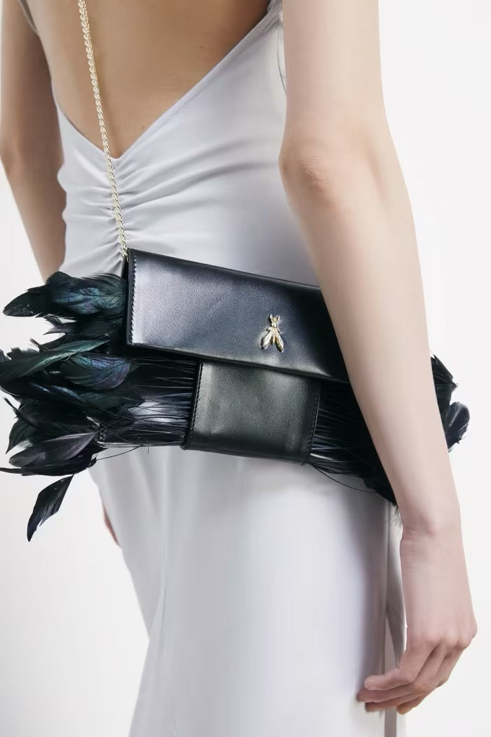 Pochette Piume in pelle Patrizia Pepe