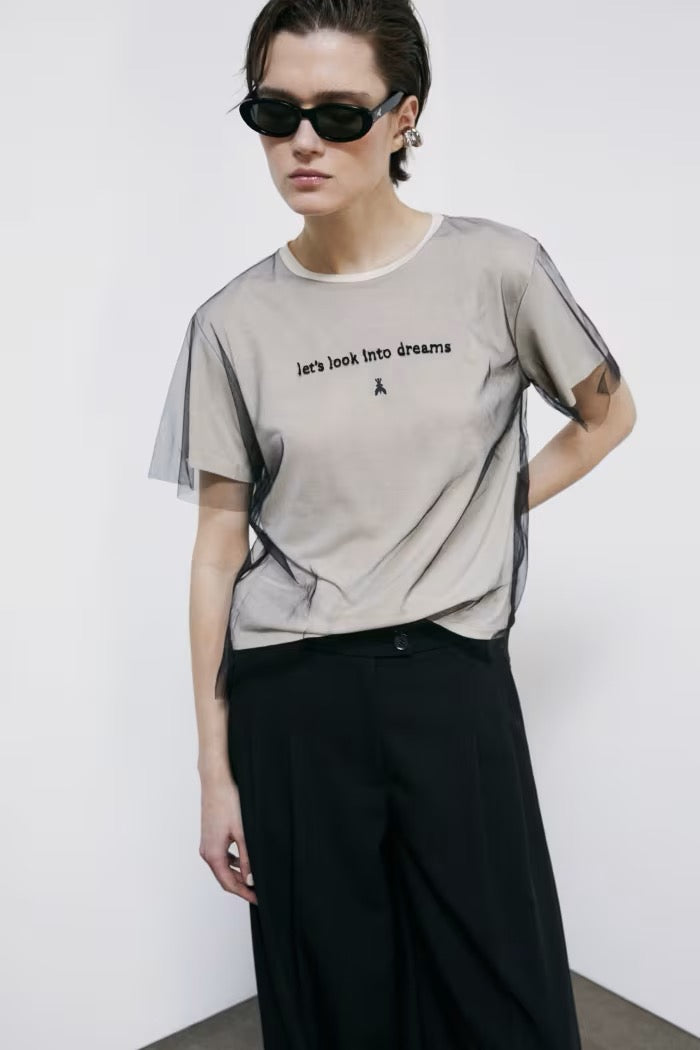 T-shirt statement double layer Patrizia Pepe