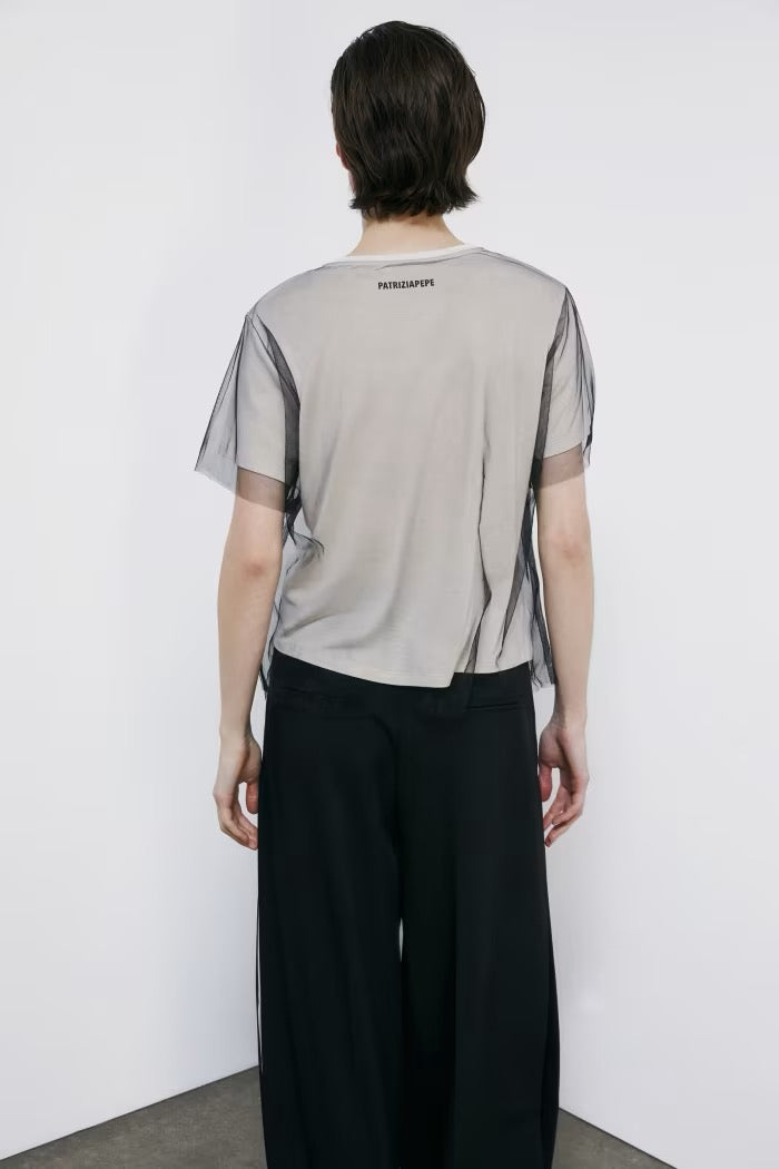 T-shirt statement double layer Patrizia Pepe