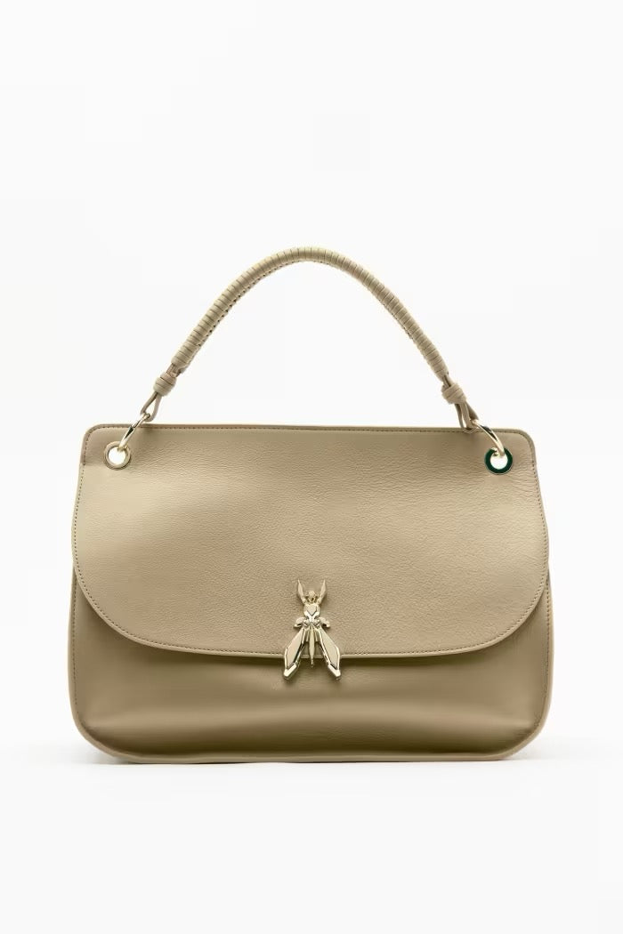 Borsa a spalla Soft Essential Fly grande in pelle Patrizia Pepe