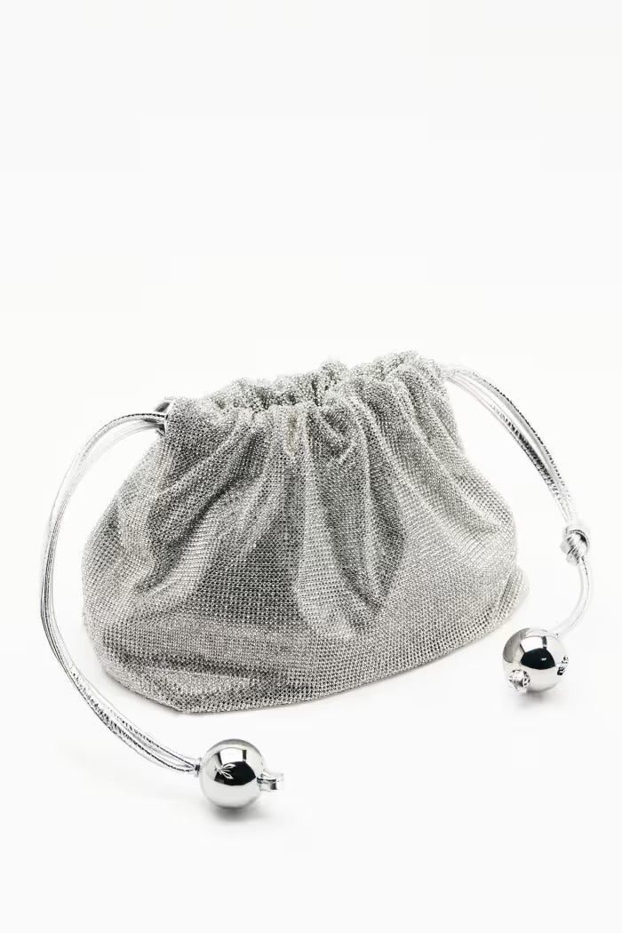 Bubble Clutch piccola con strass Patrizia Pepe