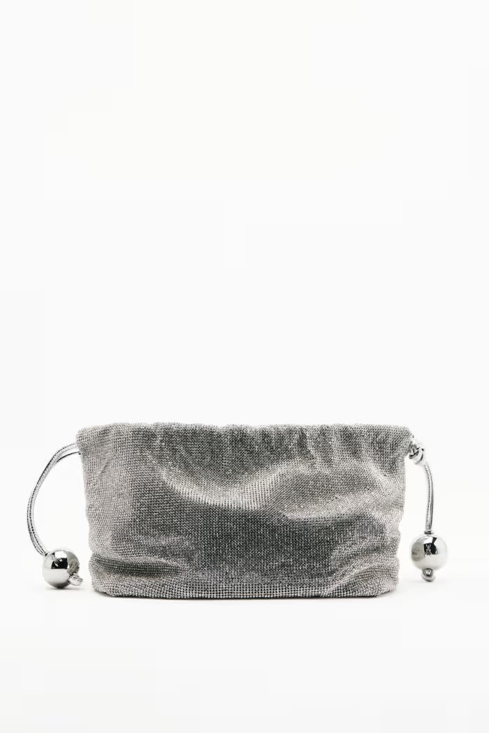 Bubble Clutch piccola con strass Patrizia Pepe