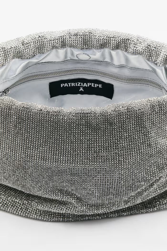 Bubble Clutch piccola con strass Patrizia Pepe