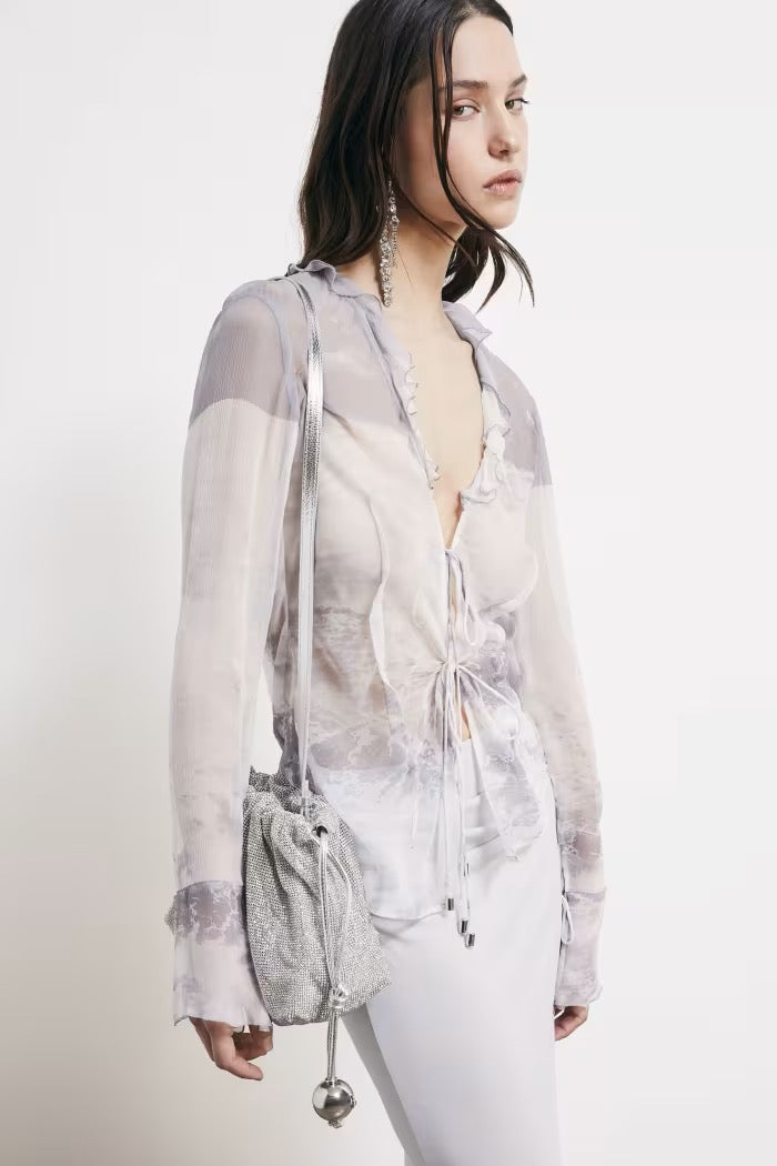Bubble Clutch piccola con strass Patrizia Pepe