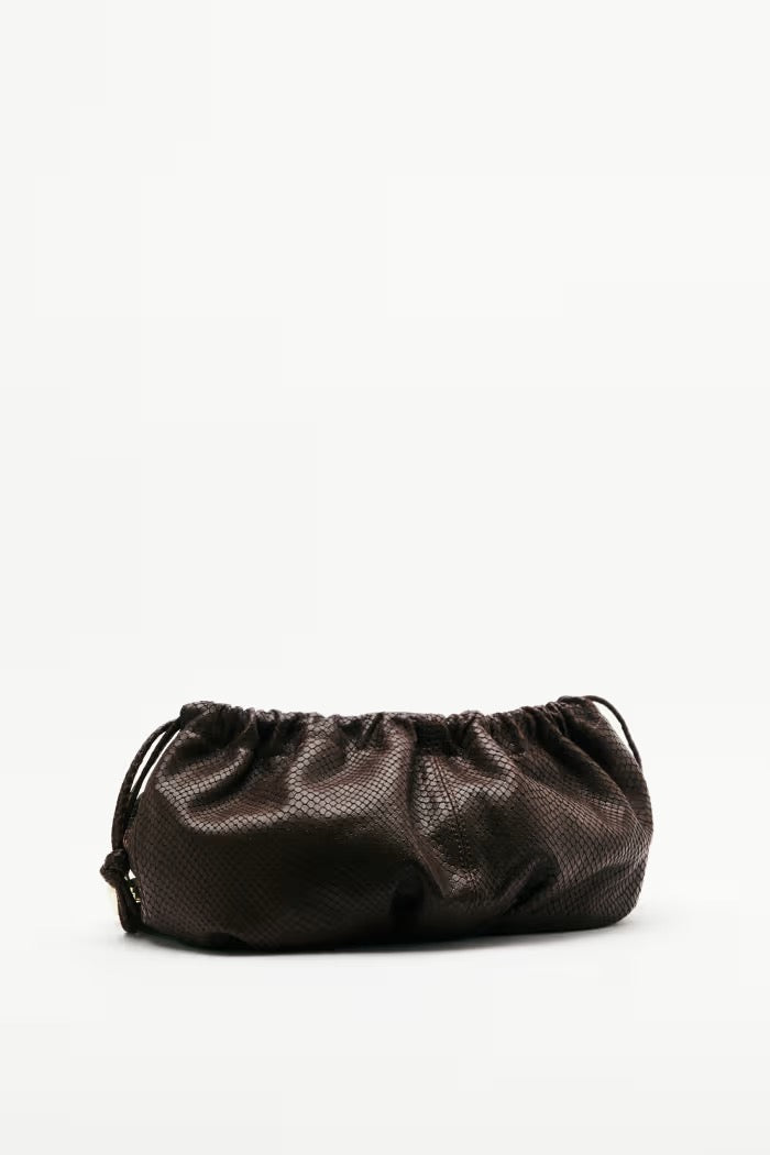 Bubble Clutch piccola in pelle stampa pitone Patrizia Pepe