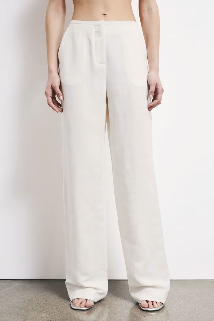 Pantaloni sartoriali a vita bassa in lino Patrizia Pepe
