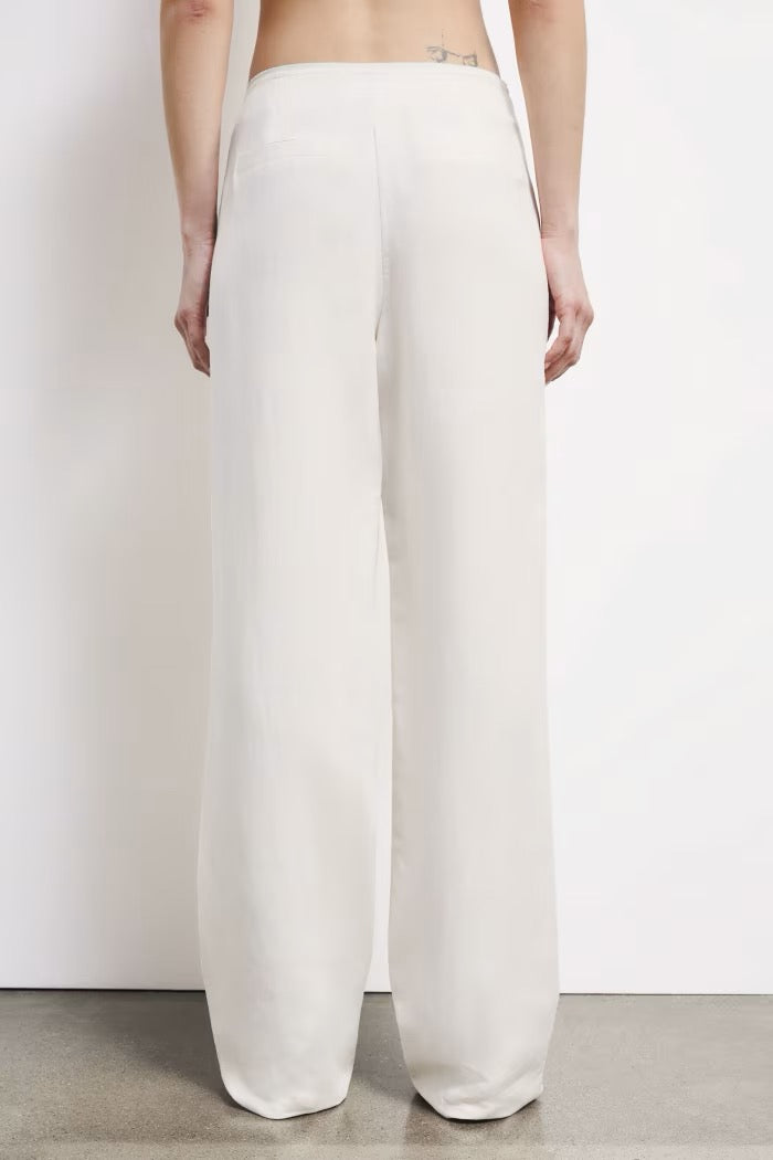 Pantaloni sartoriali a vita bassa in lino Patrizia Pepe