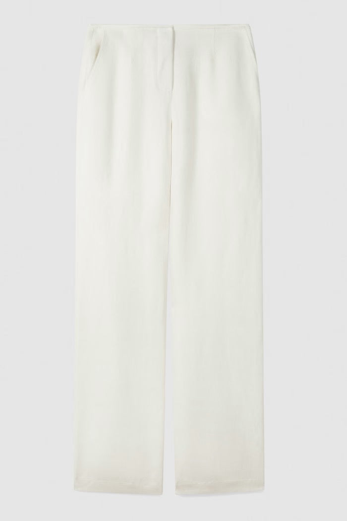 Pantaloni sartoriali a vita bassa in lino Patrizia Pepe