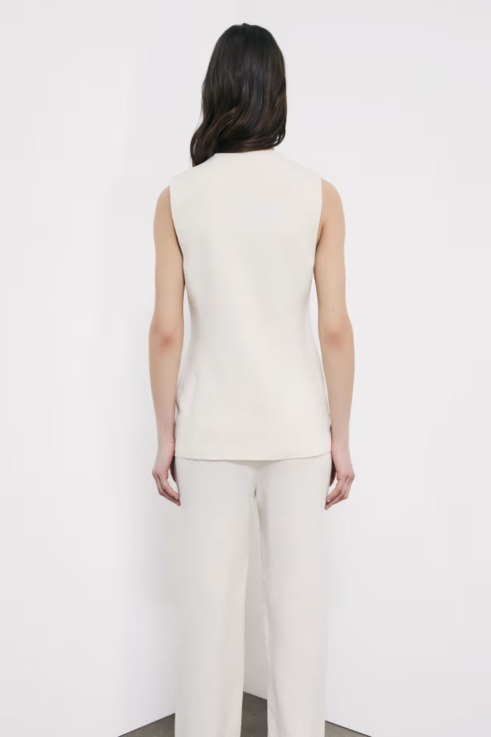 Gilet lungo sartoriale con lacci Patrizia Pepe