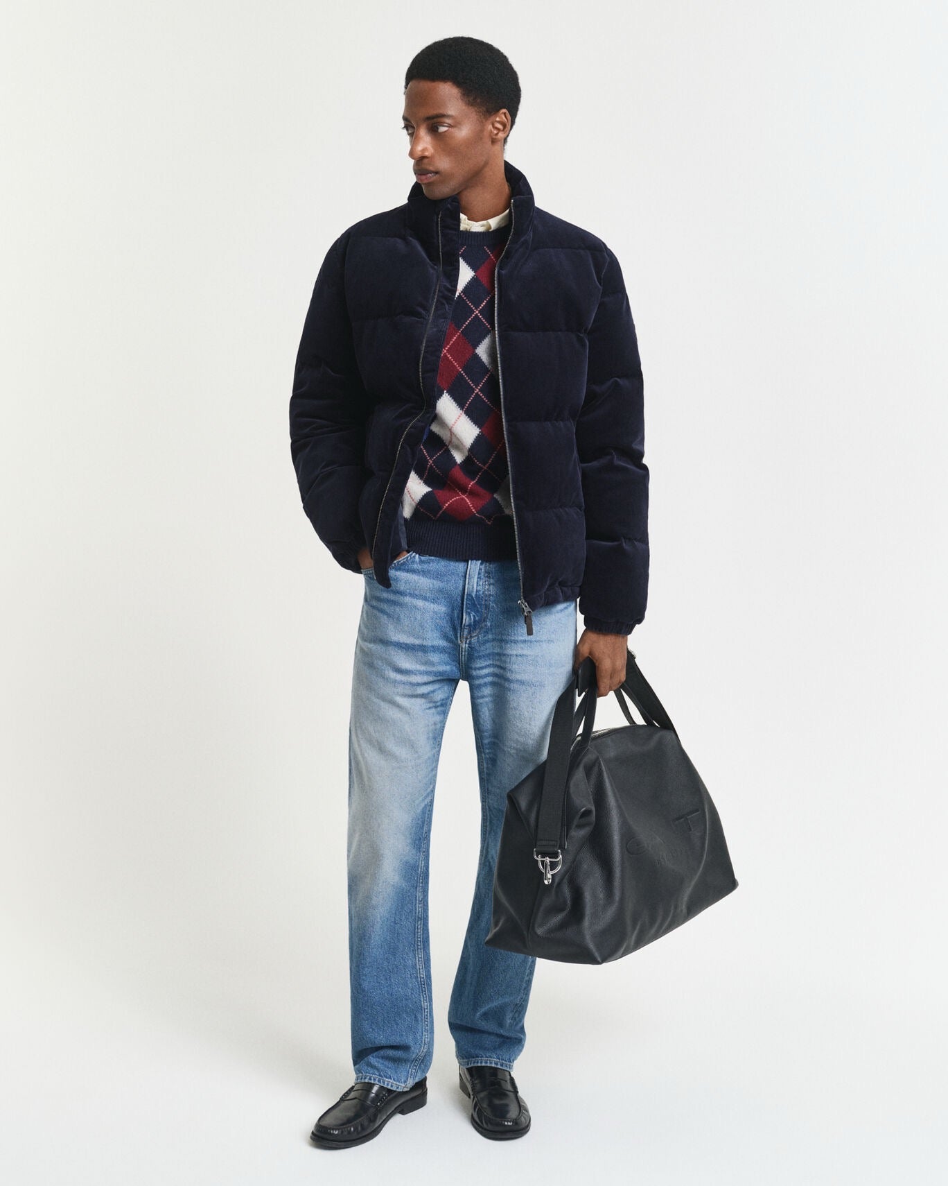 Maglione girocollo a rombi Gant Uomo