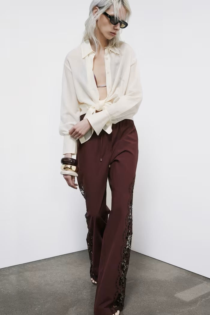 Pantaloni con ricamo Patrizia Pepe