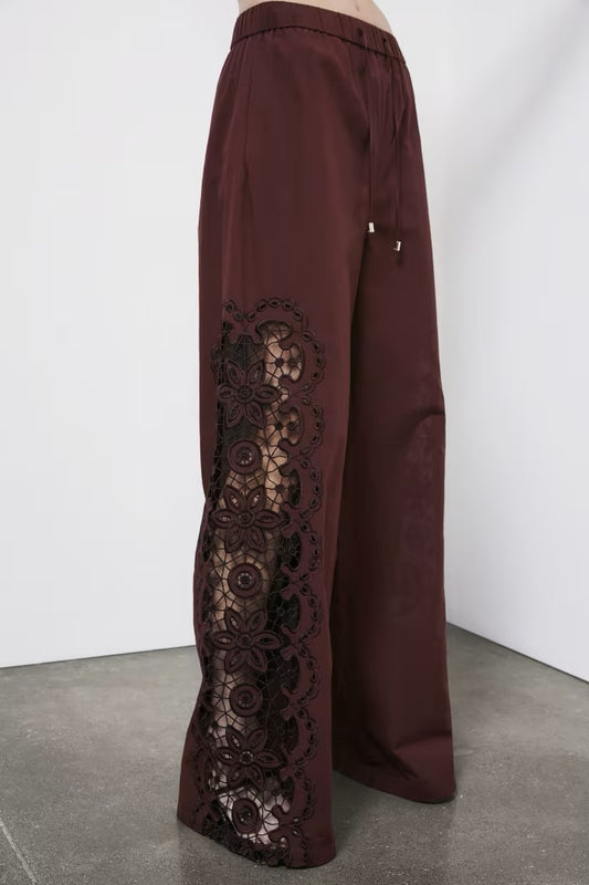 Pantaloni con ricamo Patrizia Pepe
