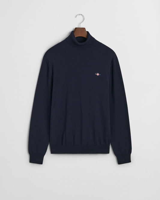 Maglia a collo alto in lana e cotone Gant