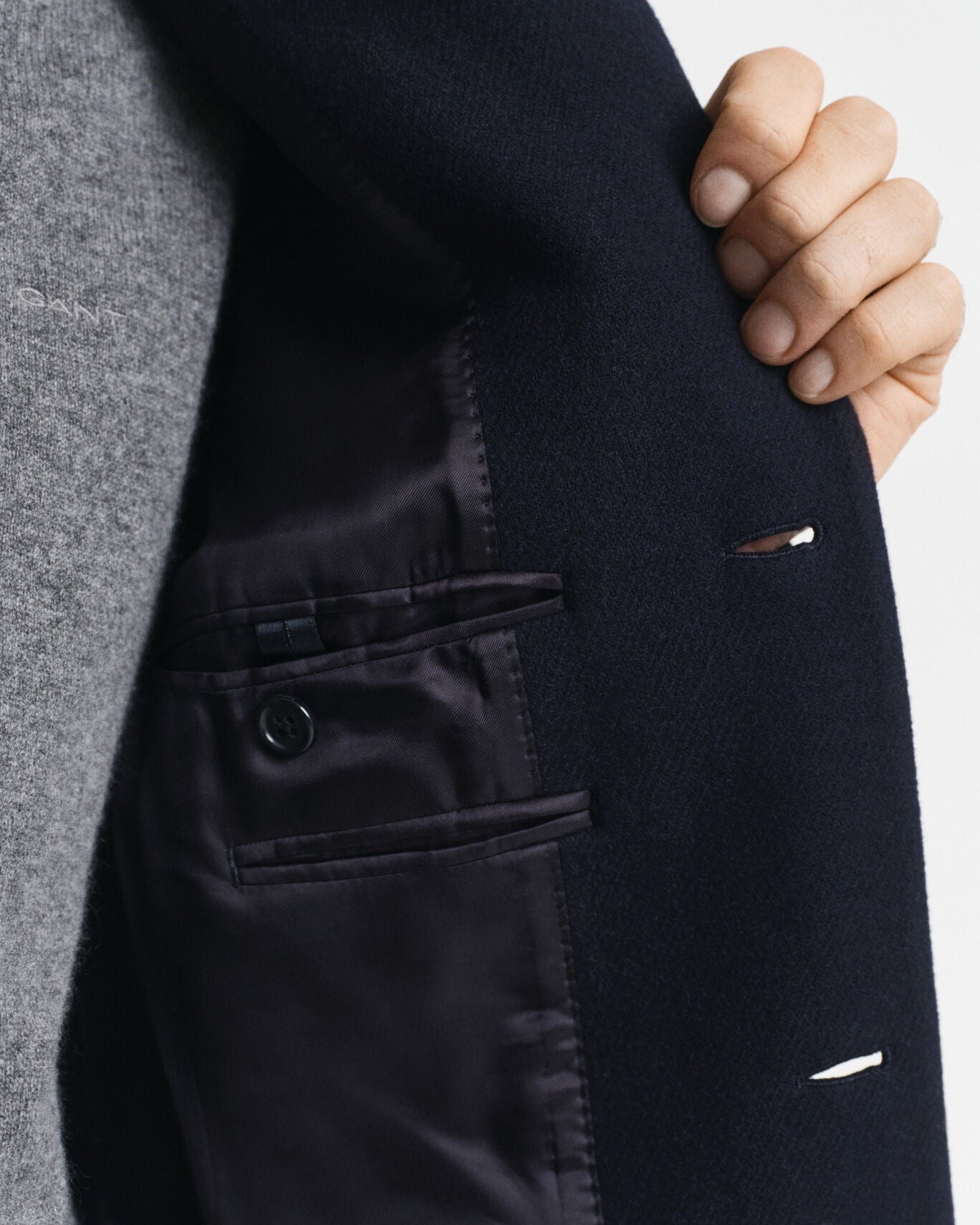 Cappotto di lana classico Gant Uomo