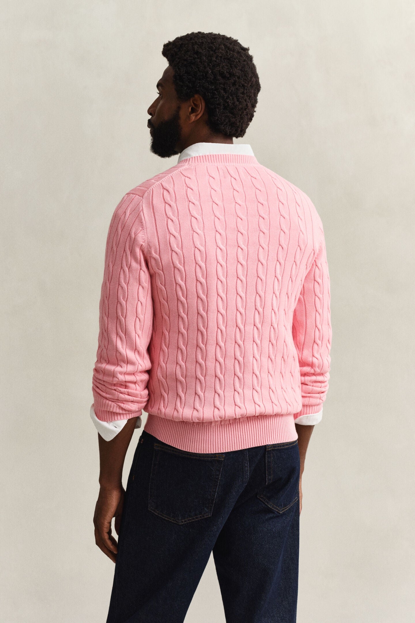 Maglieria Maglia girocollo in cotone a trecce Gant