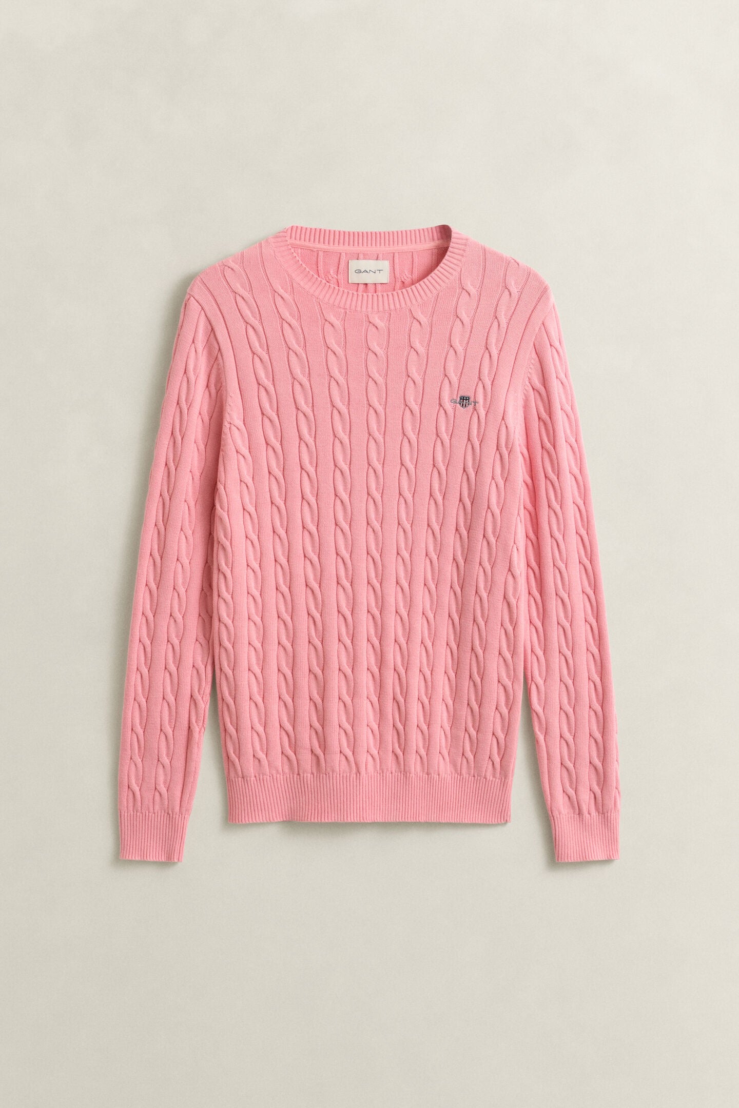 Maglieria Maglia girocollo in cotone a trecce Gant