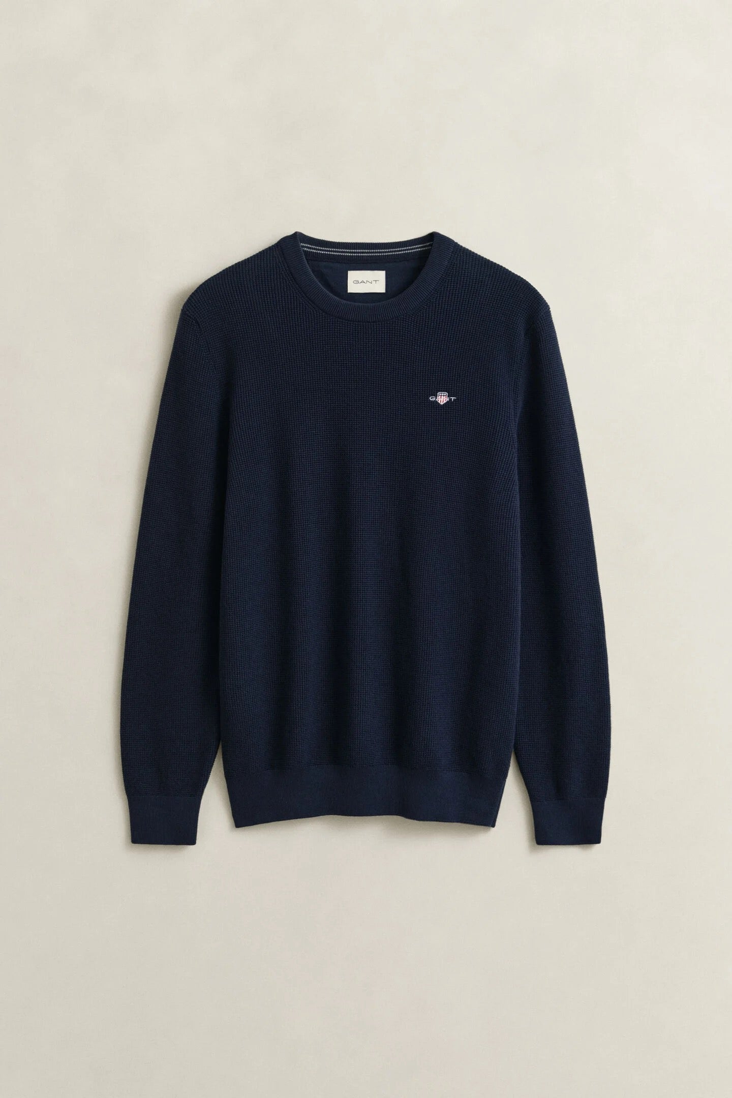 Maglia girocollo in cotone testurizzato Gant
