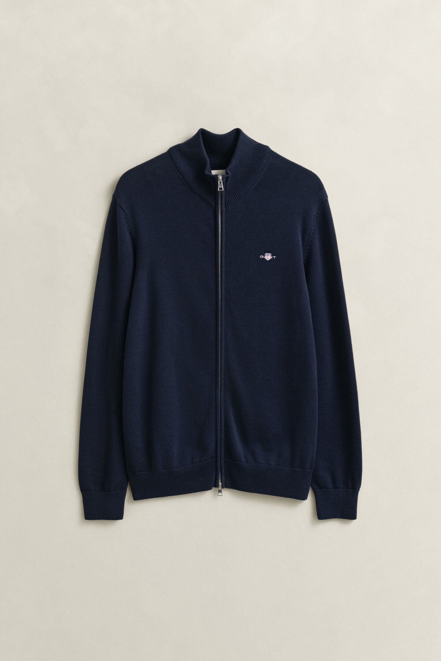 Cardigan in cotone casual con zip Gant