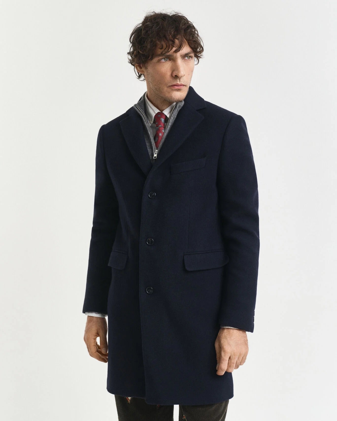 Cappotto di lana classico Gant Uomo