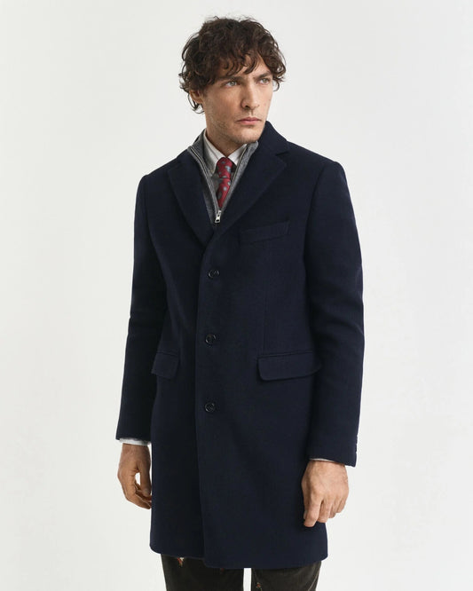 Cappotto di lana classico Gant Uomo