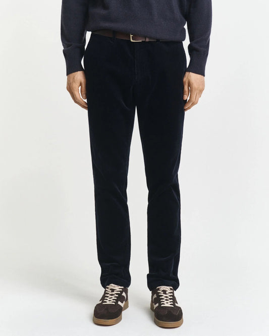 Pantaloni chino in velluto a coste slim fit Gant