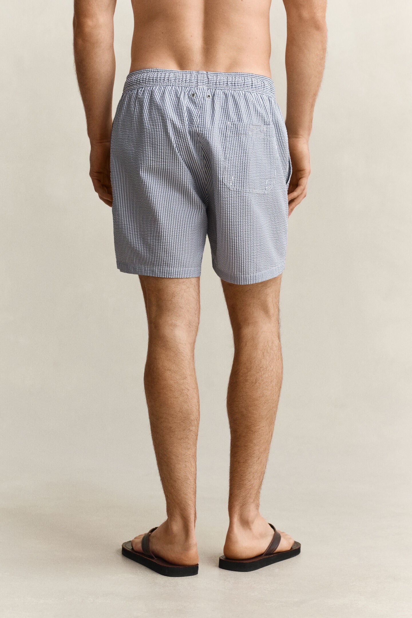 Pantaloncini da bagno in seersucker a righe Gant